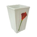 VASO BAÑO PLIEGUE PORCELANA CALA ROJA