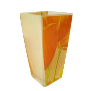 FLORERO CONICO SUPERG TULIPAN ROJO