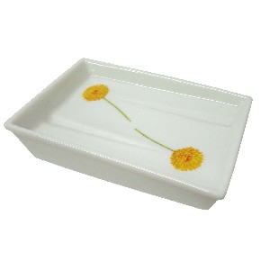 JABONERA BAÑO PLIEGUE DALIA AMARILLA