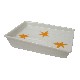 JABONERA BAÑO PLIEGUE ESTRELLAS NARANJA