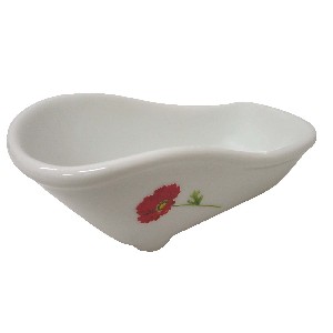 JABONERA BAÑERA BAJA AMAPOLA ROJA