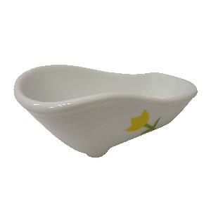 JABONERA BAÑERA BAJA TULIPAN AMARILLO