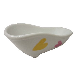 JABONERA BAÑERA BAJA CORAZON COLORES