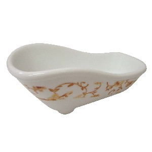 JABONERA BAÑERA BAJA TRAMA MARRON