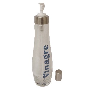 VINAGRERA CRISTAL CURVA LETRA AZUL