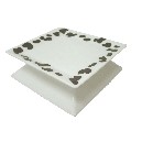 JABONERA OCTOGONAL MANCHAS VACA NEGRO