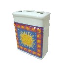 VASO CEPILLOS PLANO BORDE ASTROS AZUL