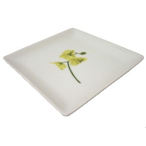 BANDEJA CUADRADA PEQUEÑA ORQUIDEA