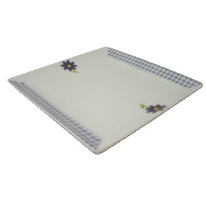 BANDEJA MEDIANA VICHY MARGARITA AZUL