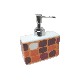 DOSIFICADOR RECTANGULAR CUADROS NARANJA
