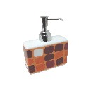 DOSIFICADOR RECTANGULAR CUADROS NARANJA