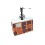 DOSIFICADOR RECTANGULAR CUADROS NARANJA