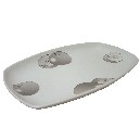 BANDEJA RECTANGULAR MANZANA GRIS