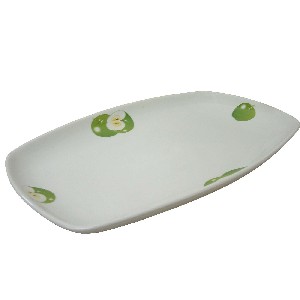 BANDEJA RECTANGULAR MANZANA VERDE