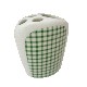 VASO CEPILLOS PLANO VICHY VERDE