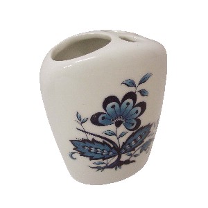 VASO CEPILLOS PLANO FLOR POLACA