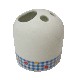 VASO CEPILLOS LUNA FLOR VICHY AZUL