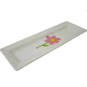 BANDEJA ALARGADA MARGARITA ROSA RAYAS