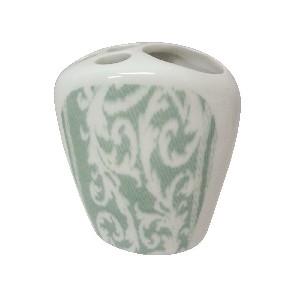 VASO CEPILLOS PLANO TOALLA VERDE