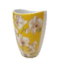 VASO BAÑO CURVA ORQUIDEA AMARILLA