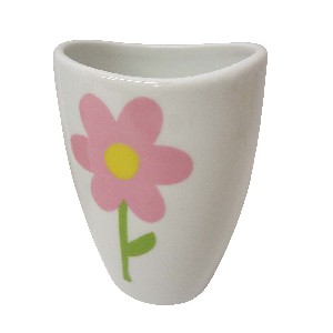 VASO BAÑO CURVA MARGARITA ROSA