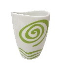 VASO BAÑO CURVA OLAS SIMBOLO VERDE