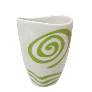 VASO BAÑO CURVA OLAS SIMBOLO VERDE