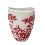 VASO BAÑO CURVA CLASICO ROJO