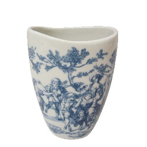 VASO BAÑO CURVA CLASICO AZUL