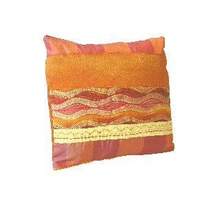 FUNDA COJIN CUADRADA PEQUEÑA NARANJA