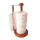 PORTAROLLOS COCINA ACERO BASE MADERA
