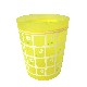 PAPELERA BAÑO PLASTICO FLOR AMARILLO