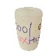 VASO CEPILLOS BAÑO PLASTICO LETRAS GRIS