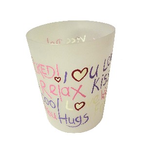 PAPELERA BAÑO PLASTICO LETRAS GRIS