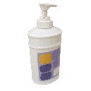 DOSIFICADOR ESTRIAS CUADROS AZUL