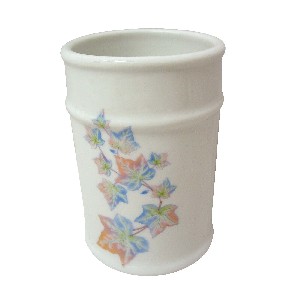 VASO BAÑO ESTRIAS HIEDRA AZUL
