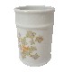 VASO BAÑO ESTRIAS HIEDRA NARANJA