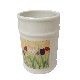 VASO BAÑO ESTRIAS TULIPANES CESPED CESPED