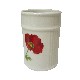VASO BAÑO ESTRIAS AMAPOLA ROJA