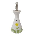 ACEITERA CONO 280ML RAYAS TULIPAN VERDE