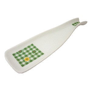 APOYACUBIERTOS PEQUEÑO FLOR VICHY VERDE