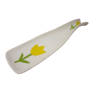 APOYACUBIERTOS PEQUEÑO RAYAS TULIPAN VERDE