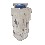 JARRA CRISTAL 1000ML CORAZON AZUL