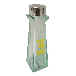 SALERO CRISTAL PRISMA LETRA AMARILLO