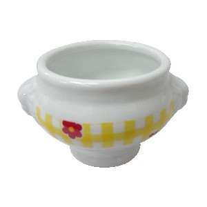 BOWL SALSERA 150ML FLOR VICHY AMARILLO