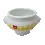 BOWL SALSERA 100ML FLOR VICHY AMARILLO