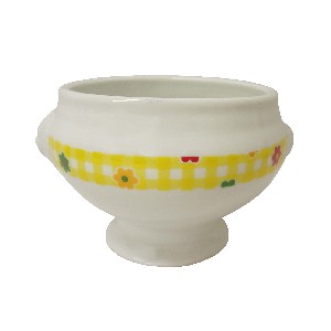 BOWL SOPERA 450ML FLOR VICHY AMARILLO