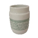 VASO BAÑO BORDE TOALLA VERDE