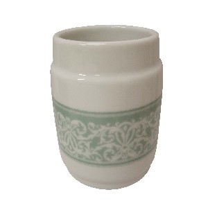 VASO BAÑO BORDE TOALLA VERDE