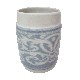 VASO BAÑO BORDE TOALLA AZUL